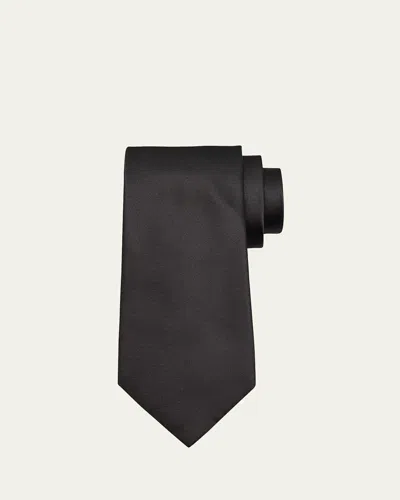 Tom Ford Men's Silk Twill Tie In Black