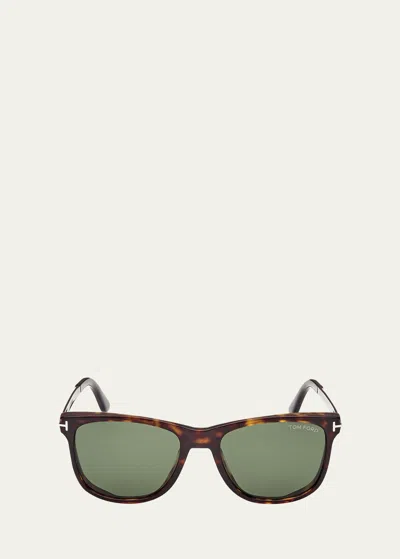 Tom Ford Men's Sinatra Acetate Square Sunglasses In Havana