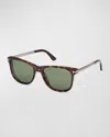 Tom Ford Men's Sinatra Acetate Square Sunglasses In Multi