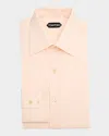 Tom Ford Men's Slim-fit Poplin Dress Shirt In Pale Peach