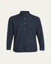 Tom Ford Men's Slim-fit Twill Sport Shirt In Navy