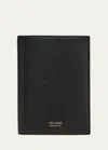 Tom Ford Men's Soft Leather T-line Passport Holder In Black
