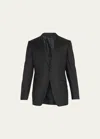 Tom Ford Men's Solid Master Twill Two-piece Suit In Black Solid