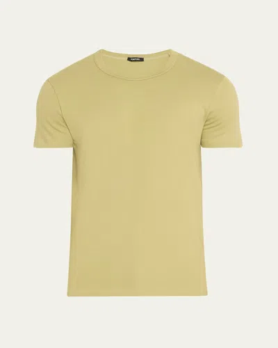 TOM FORD MEN'S SOLID STRETCH JERSEY T-SHIRT