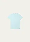 Tom Ford Men's Solid Stretch Jersey T-shirt In Blue