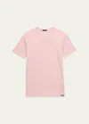 Tom Ford Men's Solid Stretch Jersey T-shirt In Soft Pink