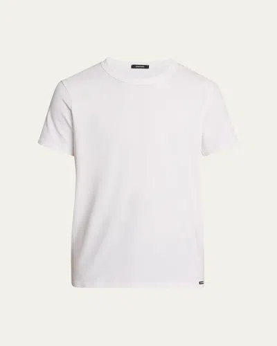 TOM FORD MEN'S SOLID STRETCH JERSEY T-SHIRT