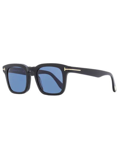 Tom Ford Men's Square Sunglasses Tf751 Dax 01v Black 50mm In Blue