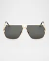 Tom Ford Ft1204 Stavros Sunglasses Gold In Green