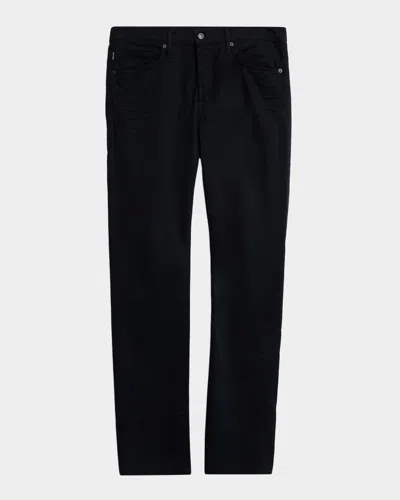 Tom Ford Men's Stretch-twill Straight-fit Pants In Black