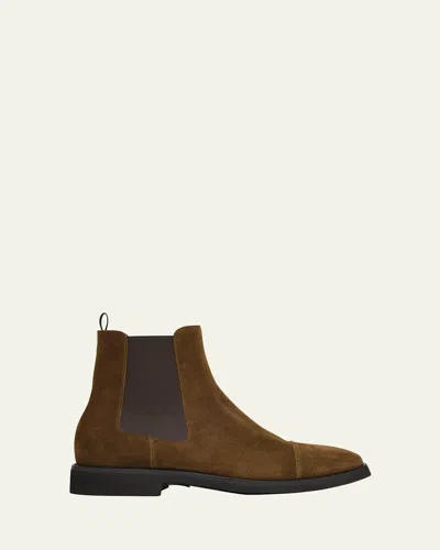 TOM FORD MEN'S SUEDE CHELSEA BOOTS