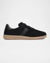 Tom Ford Leather Sneakers With Logo In Black