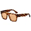 Tom Ford 53mm Fausto Polarized Square Sunglasses In Brown