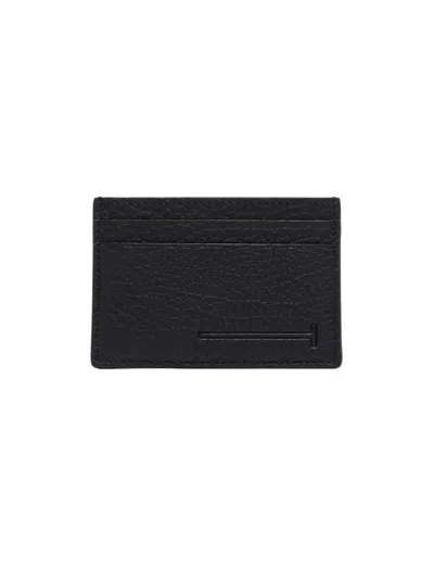 Tom Ford Men's T Line Classic Leather Card Holder In Black