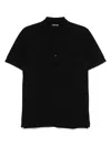 Tom Ford Pique Polo Shirt Ss Lyocell In Black