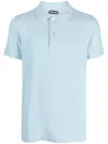 Tom Ford Toweling Cotton Blend Polo Shirt In Multi