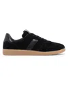 Tom Ford Leather Sneakers With Logo In Black