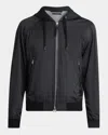 Tom Ford Black Raglan Bomber Jacket In Black