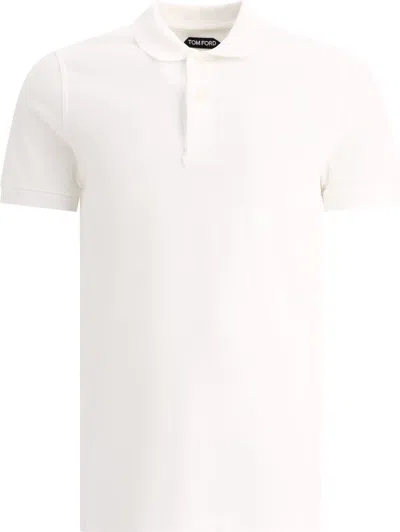 Tom Ford Tennis Cotton Piqué Polo Shirt In White