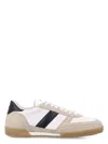 Tom Ford Terence Leather And Suede Sneakers In Dune Black Amber