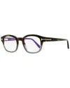 Tom Ford Blue Light Block Cat Eye Ladies Eyeglasses Ft5949-b 001 56 In Brown