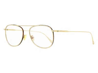 Pre-owned Tom Ford Men's  Aviator Eyeglasseswithdark/havana (ft5691b 028) In Shiny/rose/gold