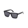 Tom Ford Men's Buckley-02 Square Acetate Sunglasses In Shiny Black