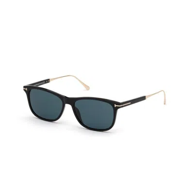 Tom Ford Men's  Ft0813 01v Sunglasses In Shiny Black