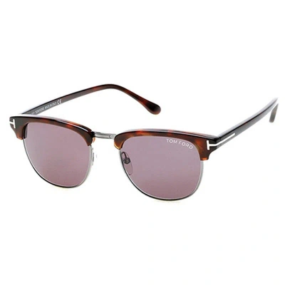 Tom Ford Men's  Henry Ft0248 52a Sunglasses In Havana