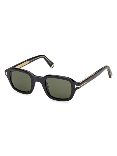 Tom Ford Square Frame Sunglasses In Green