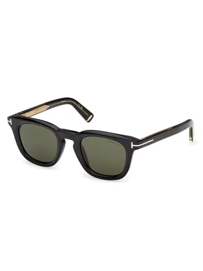 TOM FORD MEN'S TOM FORD ICON 48MM SQUARE SUNGLASSES