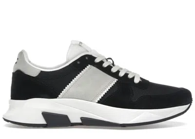 Pre-owned Tom Ford Men's  Jagga Sneaker Sneakers In Black/white In Multi