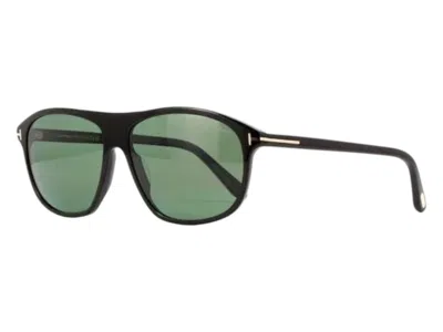 Pre-owned Tom Ford Men's  Square Sunglasses In Black (ft1027 01r)