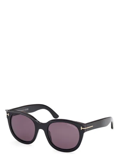 Tom Ford Men's  Tamara-02 Ft1114 01a Sunglasses In Shiny Black