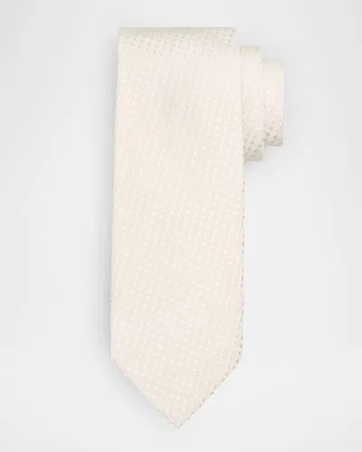 Tom Ford Men's Tonal Polka Dot Jacquard Silk Tie