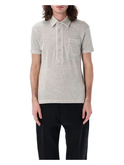 TOM FORD MEN'S TOWELING POLO T-SHIRT