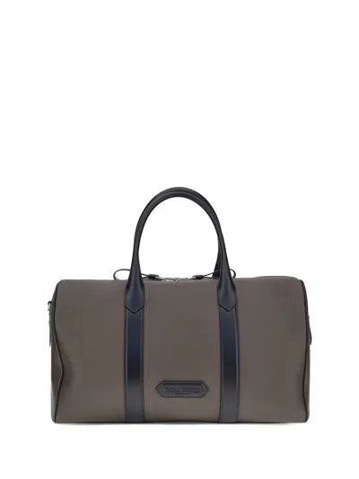 Tom Ford Men Travel Bag In Brown