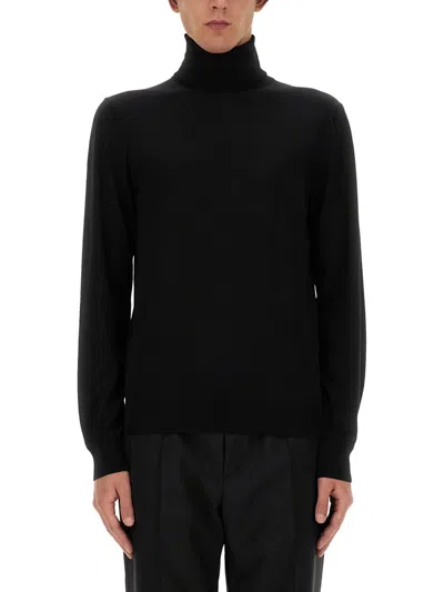 Tom Ford Men's Turtleneck Jersey Sweater In Black