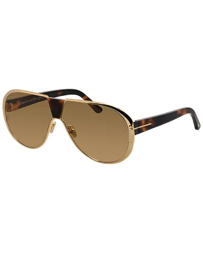 Tom Ford Men's Vincenzo 64mm Sunglasses In Gold