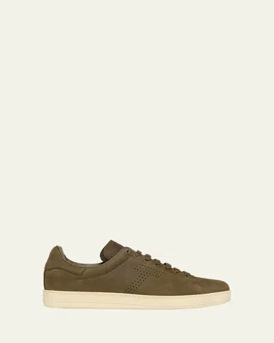 TOM FORD MEN'S WARWICK NUBUCK LEATHER SNEAKERS