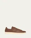Tom Ford Warwick Sneakers In Tobacco Cream