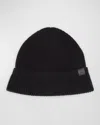 Tom Ford Men's Wool-cashmere Beanie Hat In Black