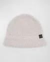 Tom Ford Men's Wool-cashmere Beanie Hat In Pale Grey