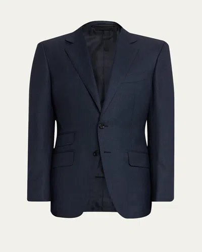 Tom Ford Men's Wool Notch-lapel Two-piece Suit In Blue