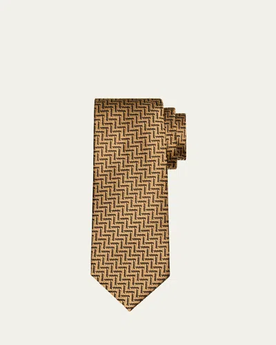 Tom Ford Men's Woven Mulberry Silk Tie In Sahara
