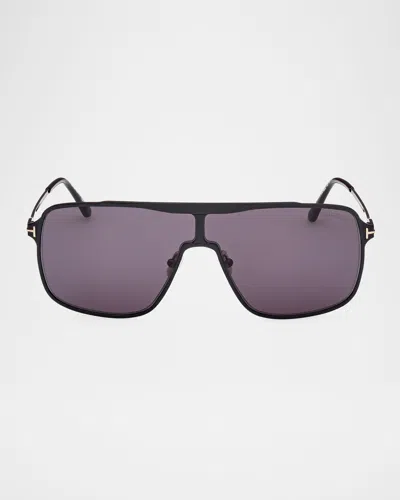 TOM FORD MEN'S ZAPPA METAL AVIATOR SUNGLASSES