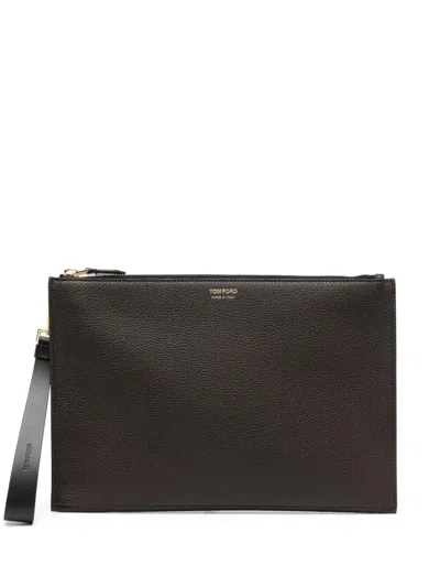 Tom Ford Mens Bag Portfolio Accessories In Brown