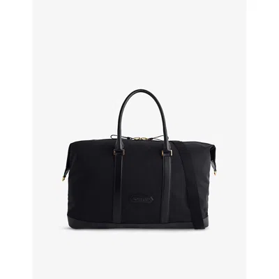 Tom Ford Mens Brand-patch Woven Holdall Black