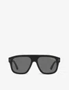 Tom Ford Ft0777-n 56 Thor Square-frame Acetate Sunglasses In Black