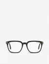 Tom Ford Mens Black Ft5626-b Acetate Rectangle-frame Eyeglasses In Black